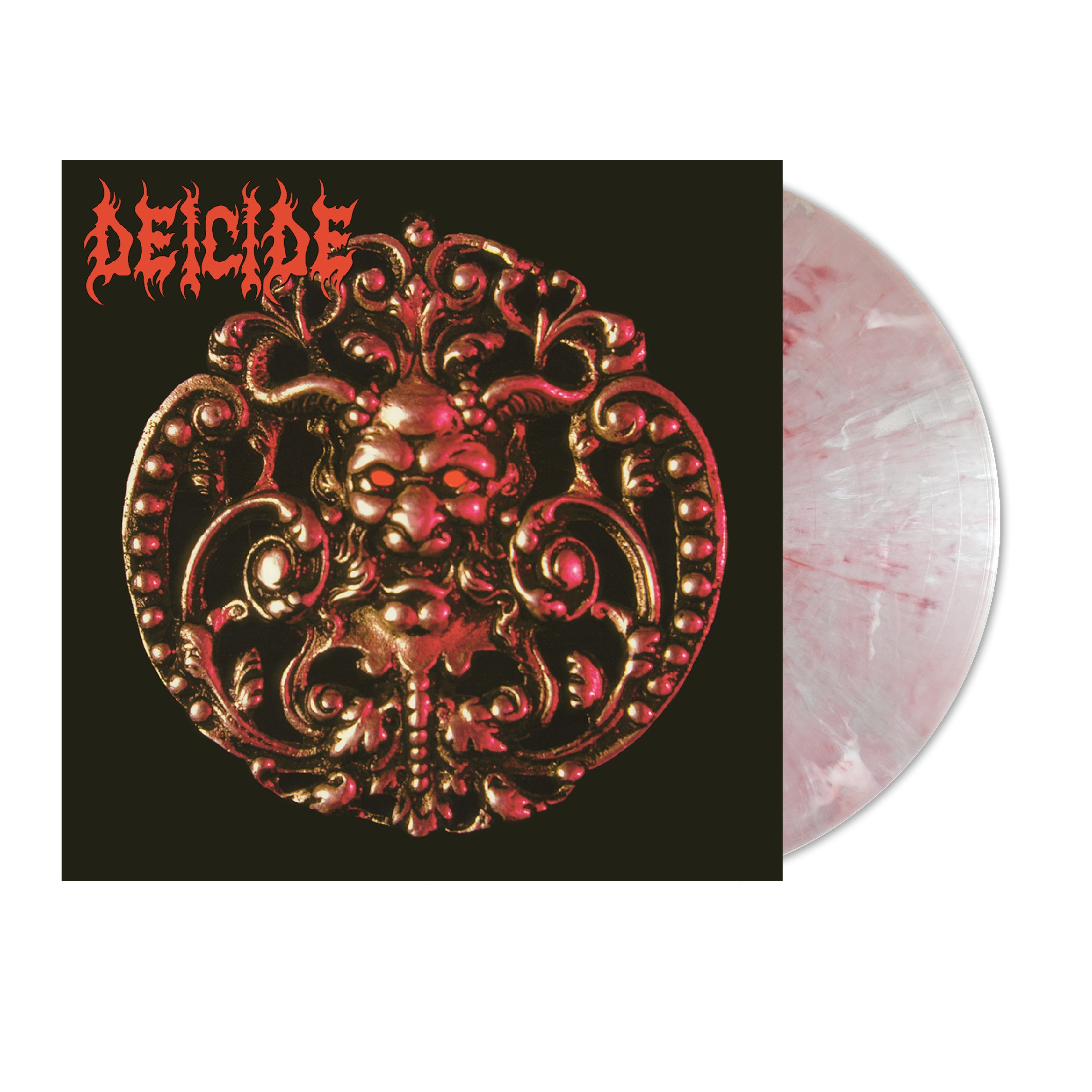 DEICIDE 'DEICIDE' REMASTERED LP - METALLIC RED/WHITE CENTURION