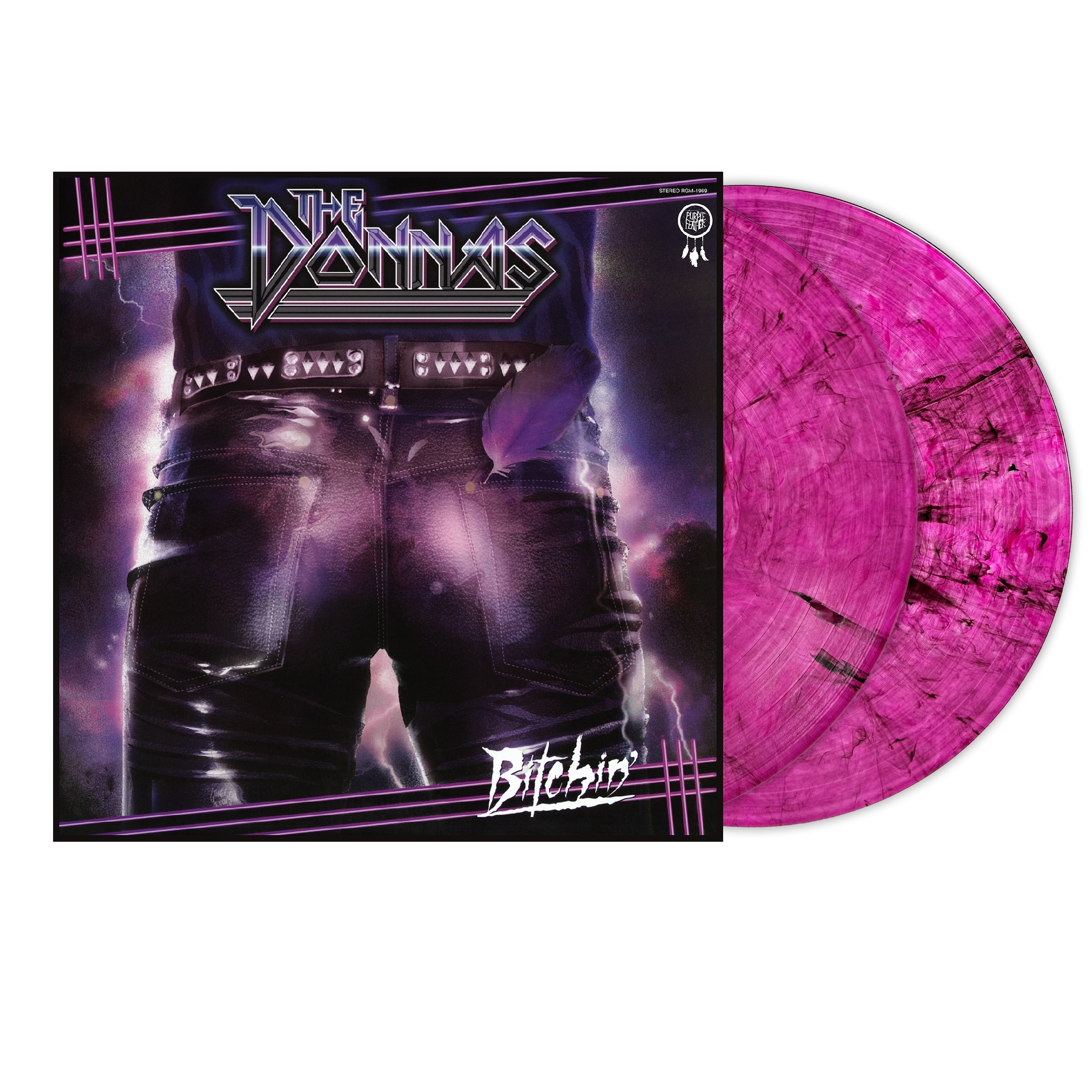 THE DONNAS 'BITCHIN'' REMASTERED DELUXE 2LP - STRAWBERRY/BLACK/SWIRL