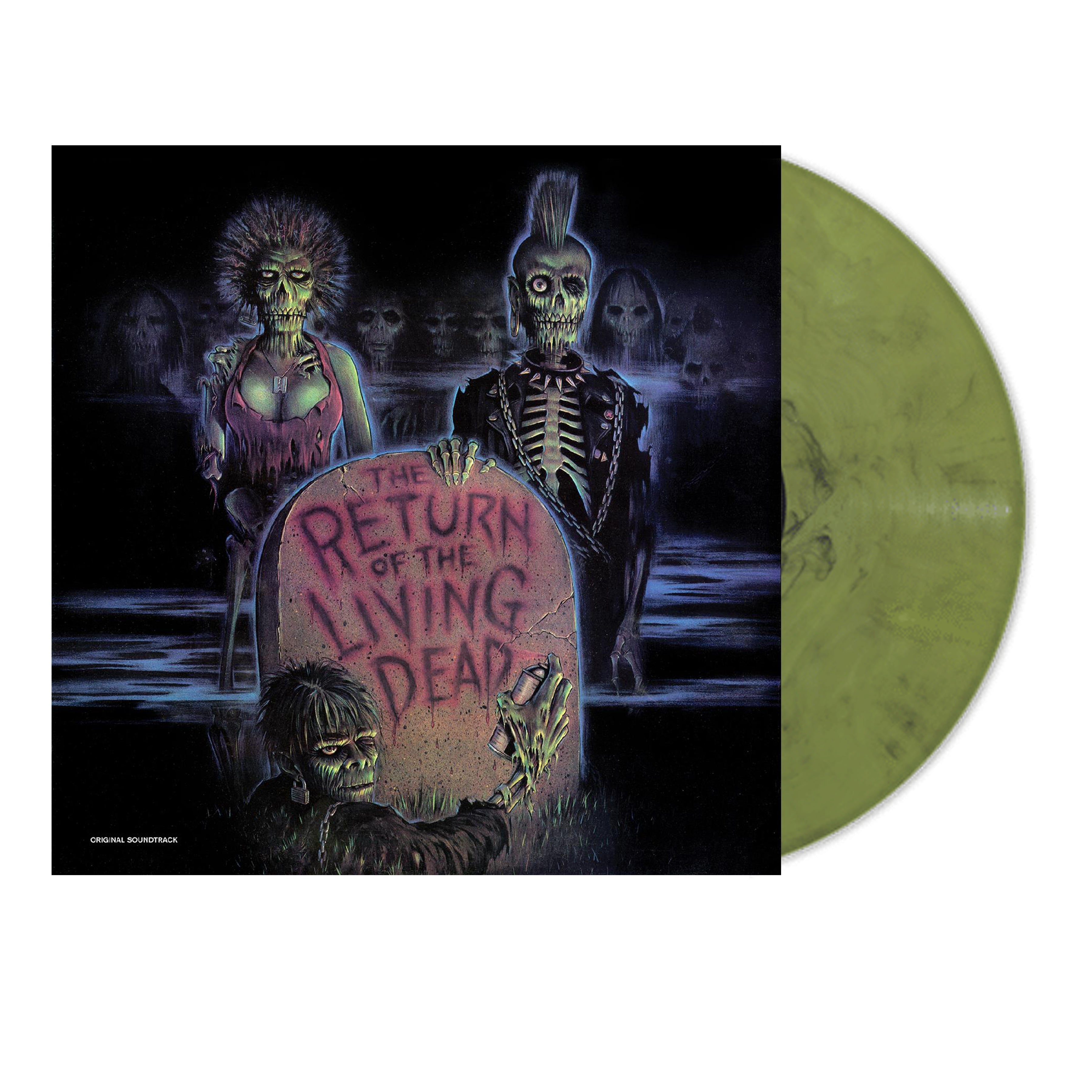 THE RETURN OF THE LIVING DEAD SOUNDTRACK LP - GREEN/BLACK TOXIC WASTE