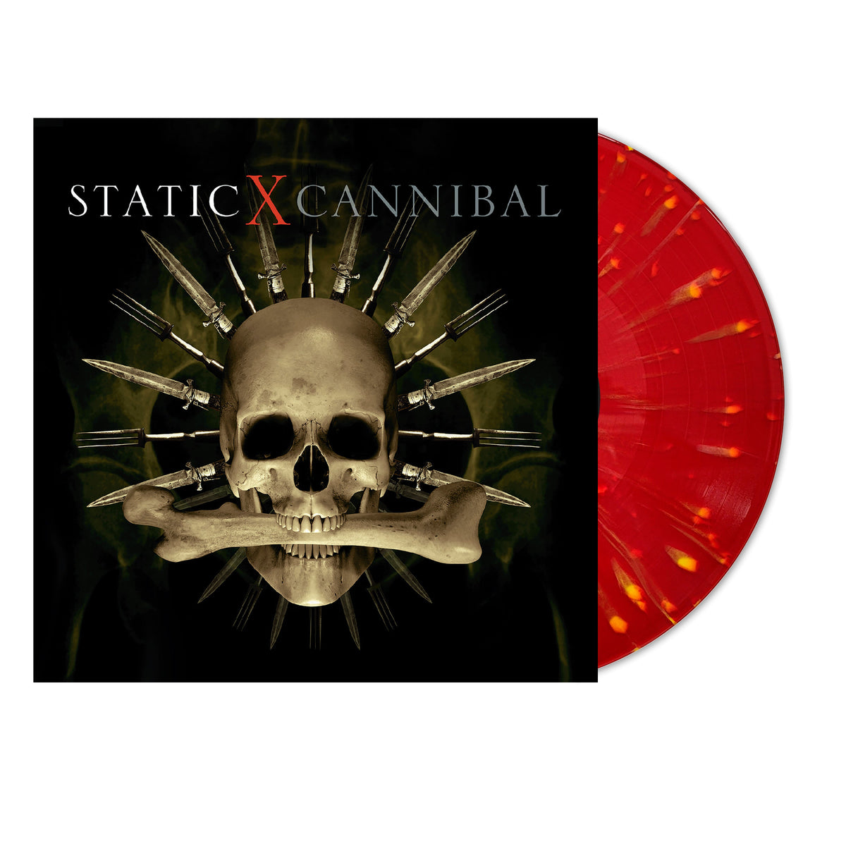 STATIC-X 'CANNIBAL' LP - EXPANDED - BLOOD/BRONZE/SPLATTER