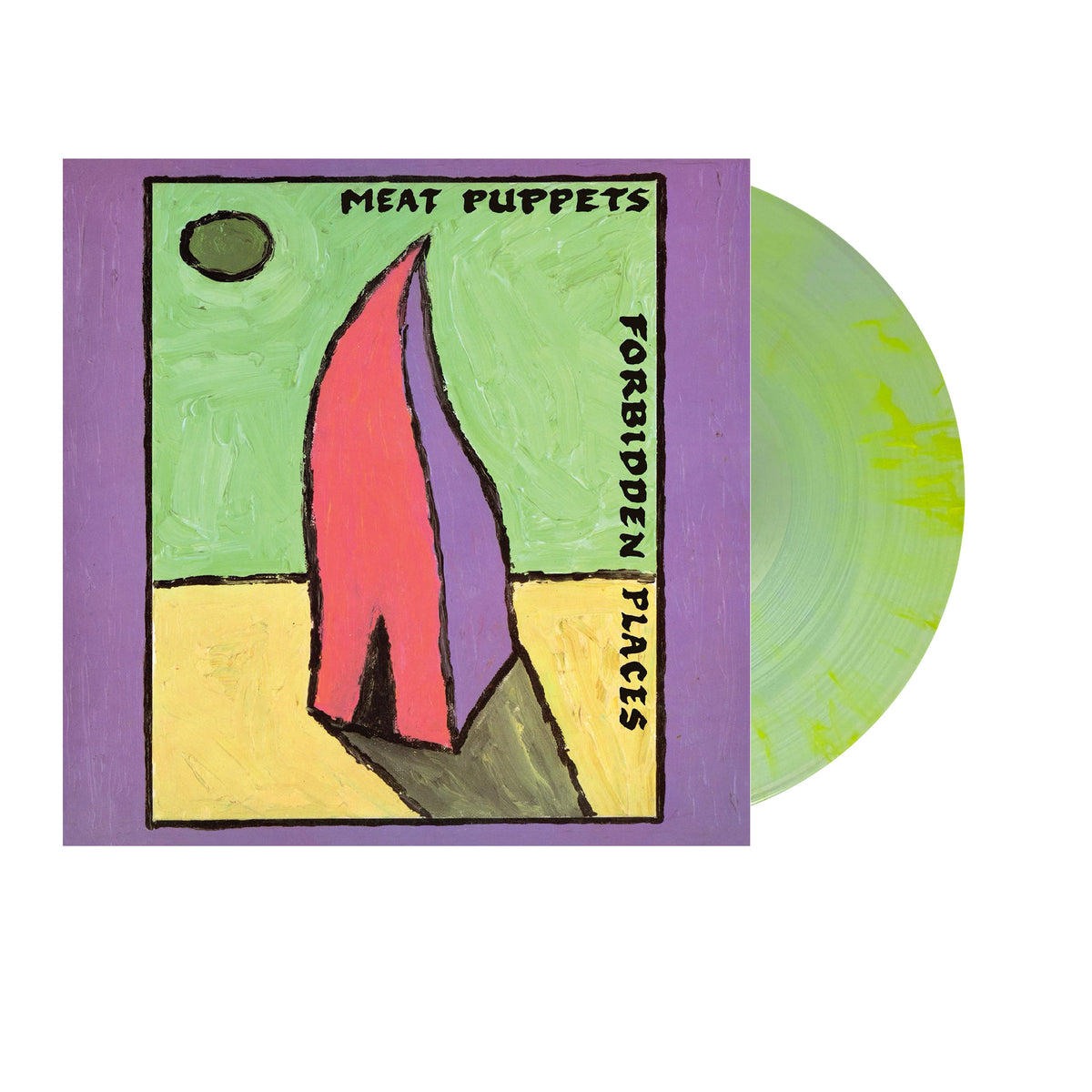 MEAT PUPPETS 'FORBIDDEN PLACES' 35TH ANNIVERSARY LP - COKE CLEAR/YELLOW/SWIRL