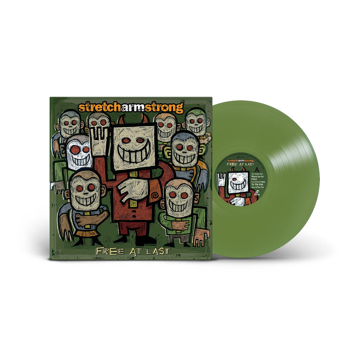 STRETCH ARM STRONG 'FREE AT LAST' LP - OLIVE GREEN