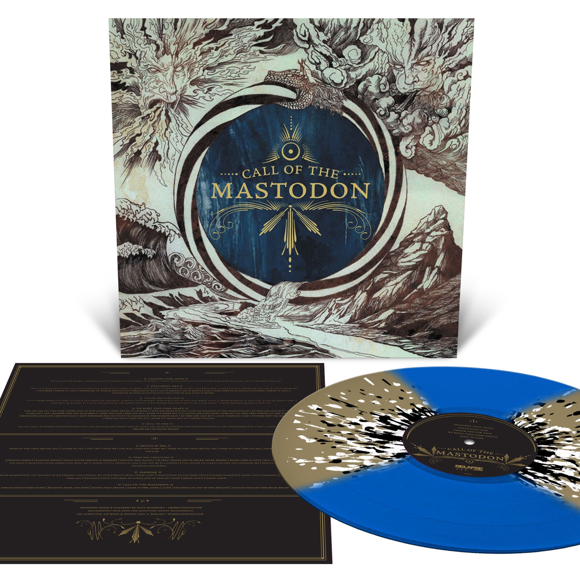MASTODON 'CALL OF THE MASTODON' LP - BLUE/GOLD/WHITE/BLACK