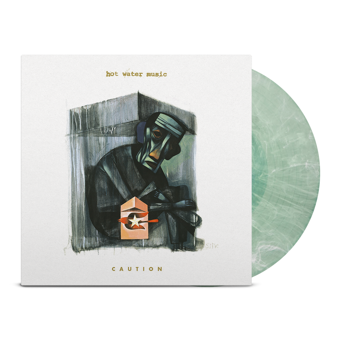 HOT WATER MUSIC 'CAUTION' LP - EXCLUSIVE - LTD. 300 - FROSTED COKE BOTTLE
