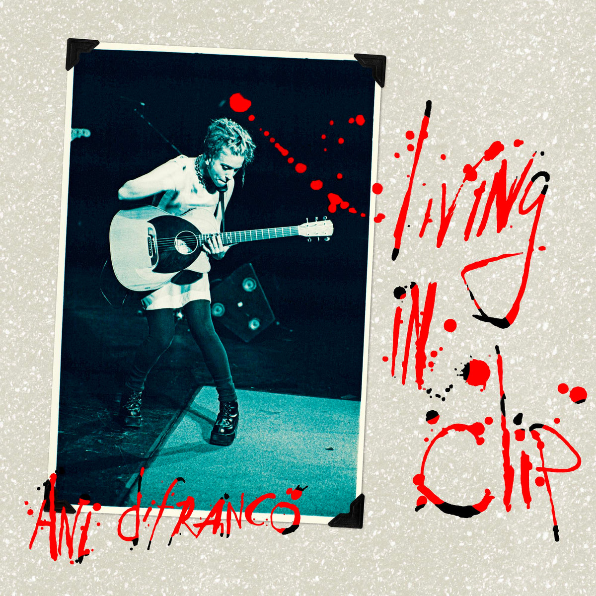 ANI DIFRANCO 'LIVING IN CLIP' 25TH ANNIVERSARY 3LP - CLEARWATER BLUE/SWIRL