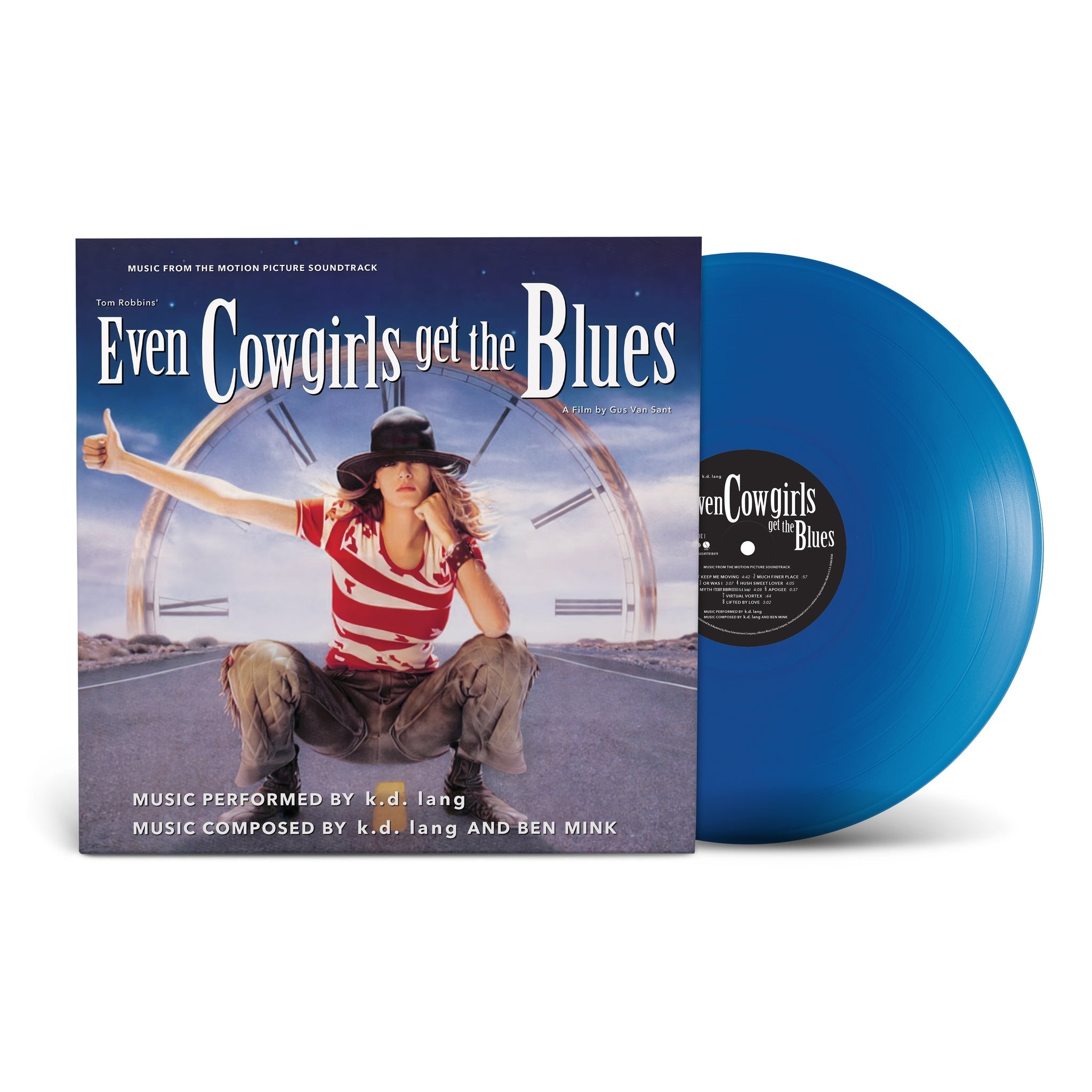 K.D. LANG 'EVEN COWGIRLS GET THE BLUES' LP - BLUE