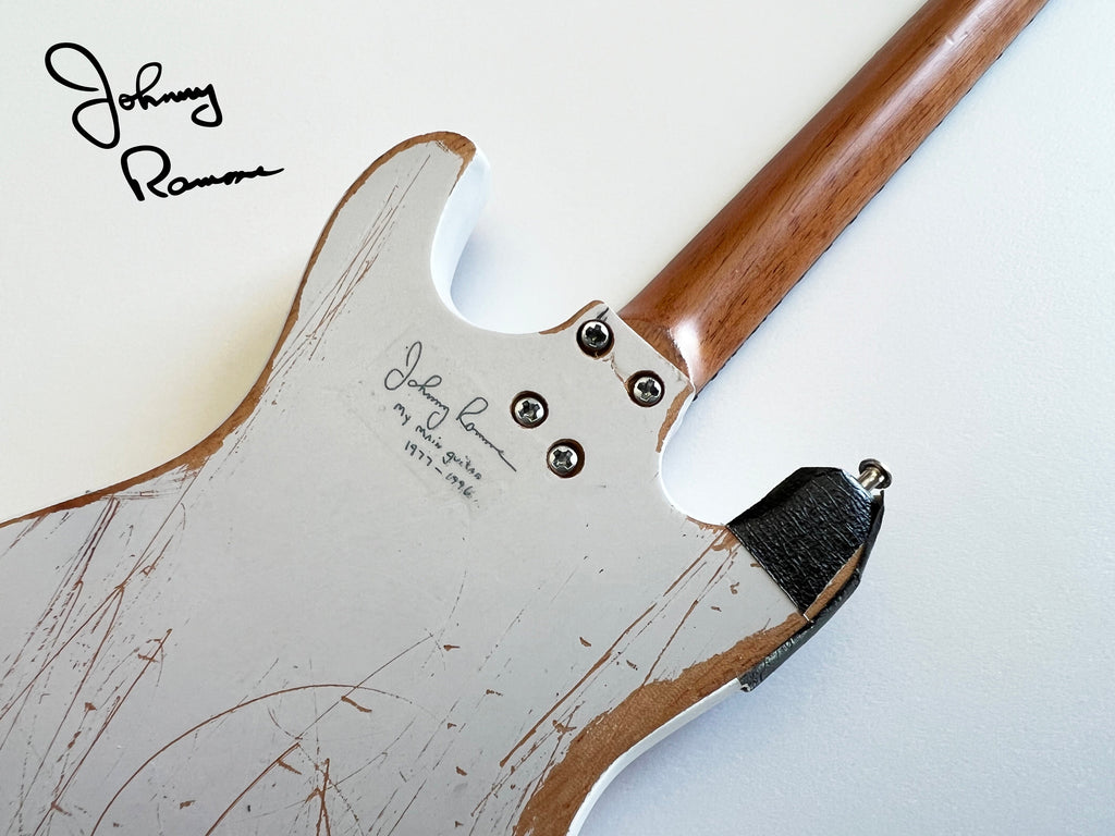 JOHNNY RAMONE SIGNATURE 1965 MOSRITE VENTURES II MINI GUITAR MODEL