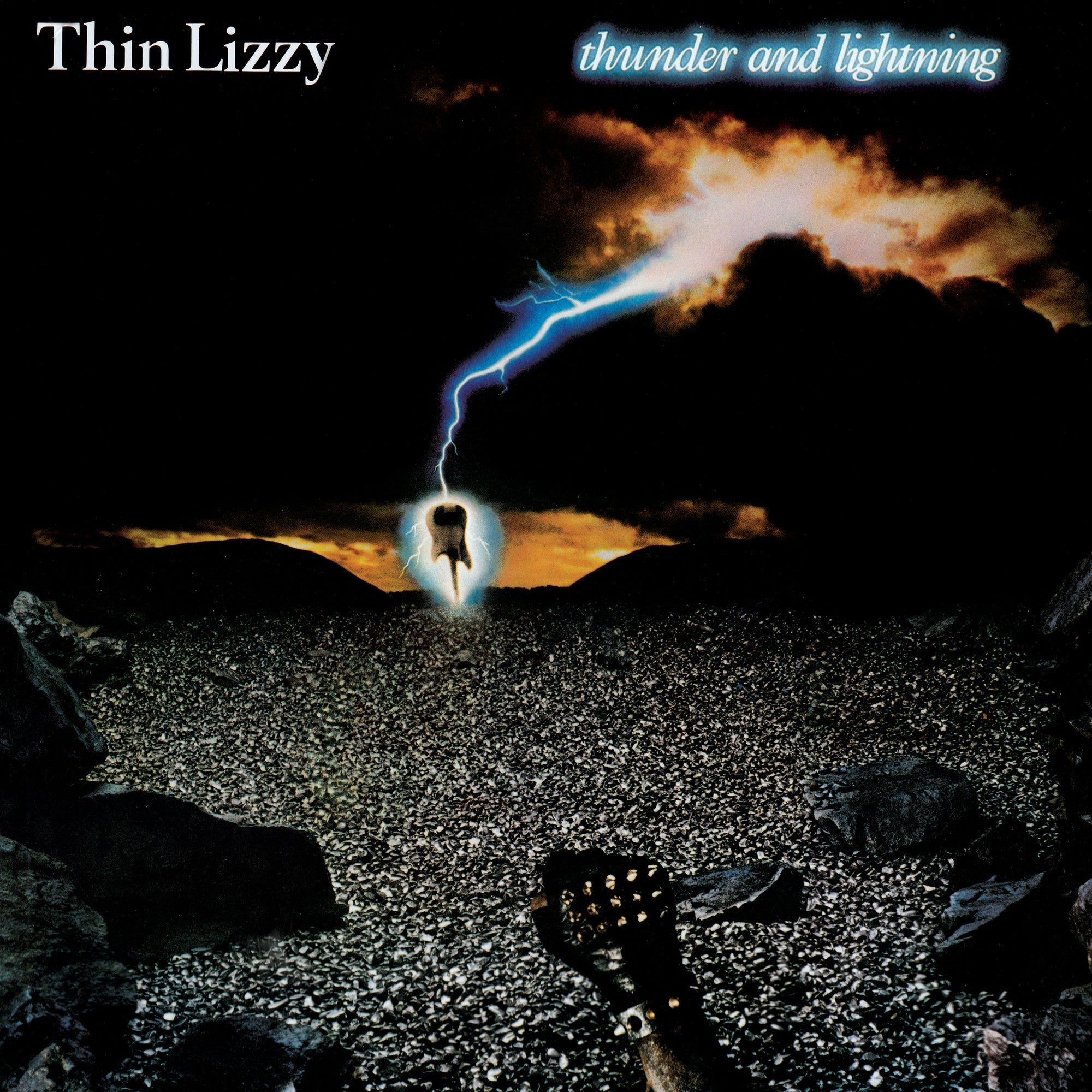 THIN LIZZY 'THUNDER AND LIGHTNING' LP - LTD. - METALLIC GOLD