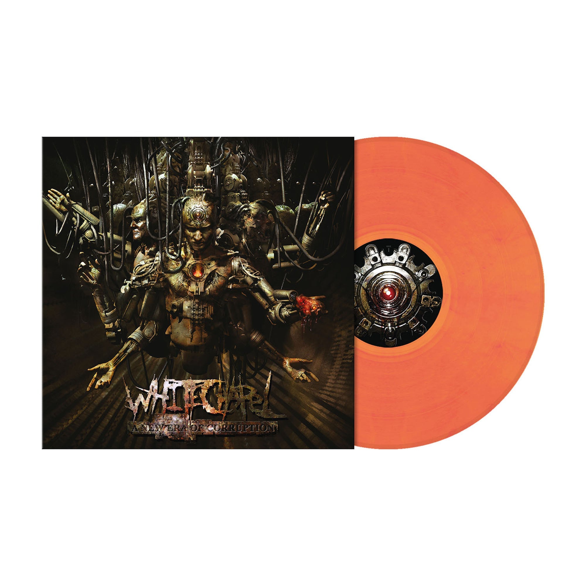 WHITECHAPEL 'A NEW ERA OF CORRUPTION' LP - BRIGHT ORANGE/MARBLED