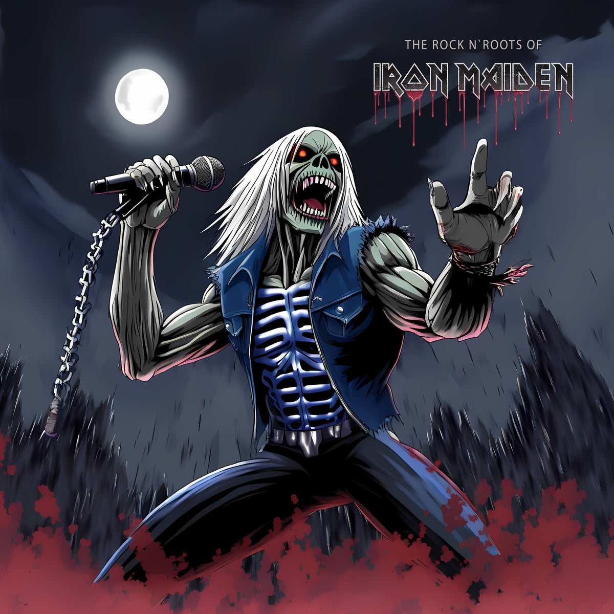 IRON MAIDEN 'THE ROCK N' ROOTS OF IRON MAIDEN' LP - LTD.