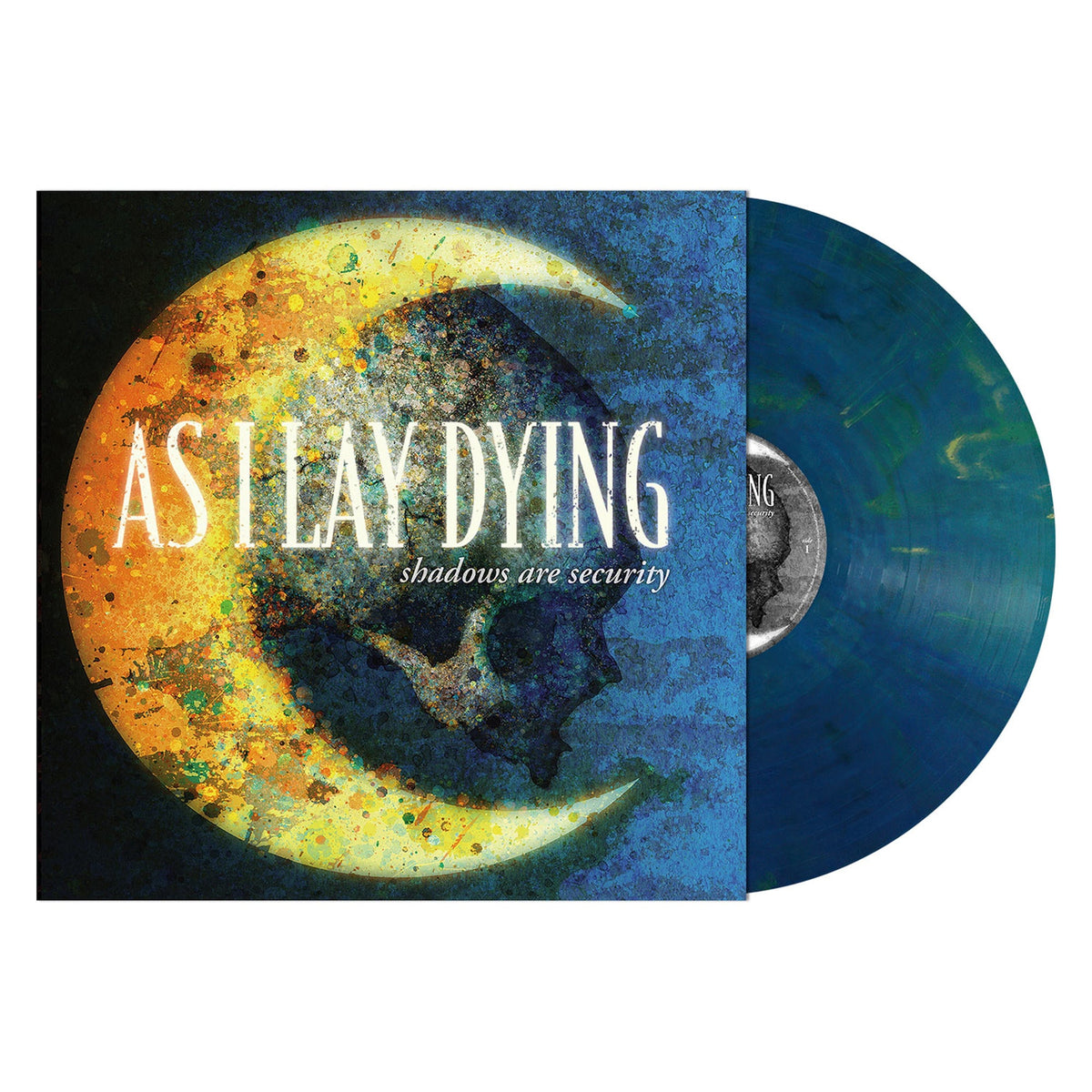 AS I LAY DYING 'SHADOWS ARE SECURITY' LP - GOLD COBALT SHIMMER