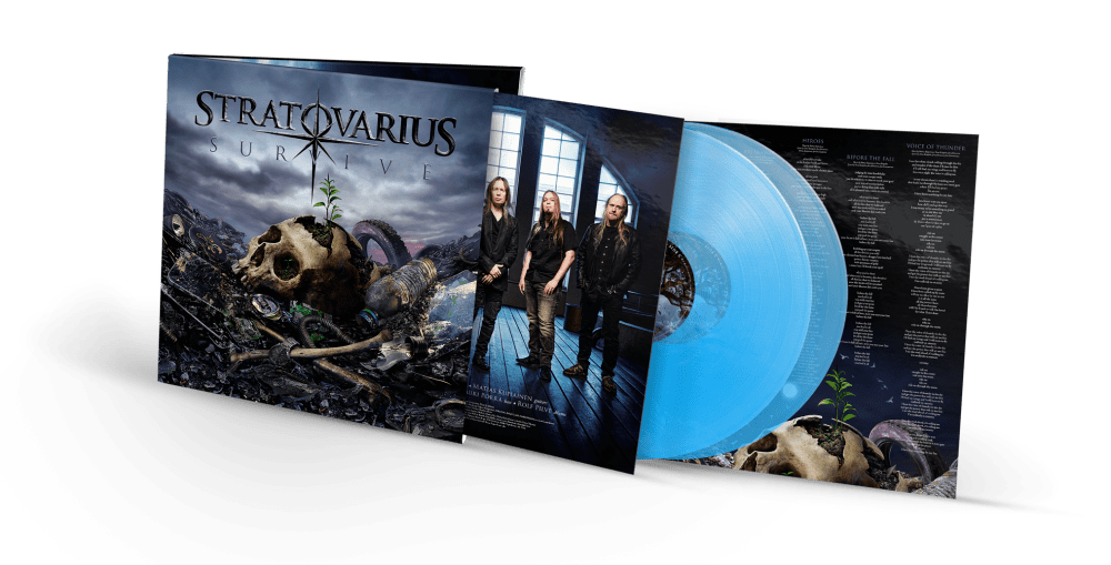 STRATOVARIUS 'SURVIVE' 2LP - BLUE CURACAO