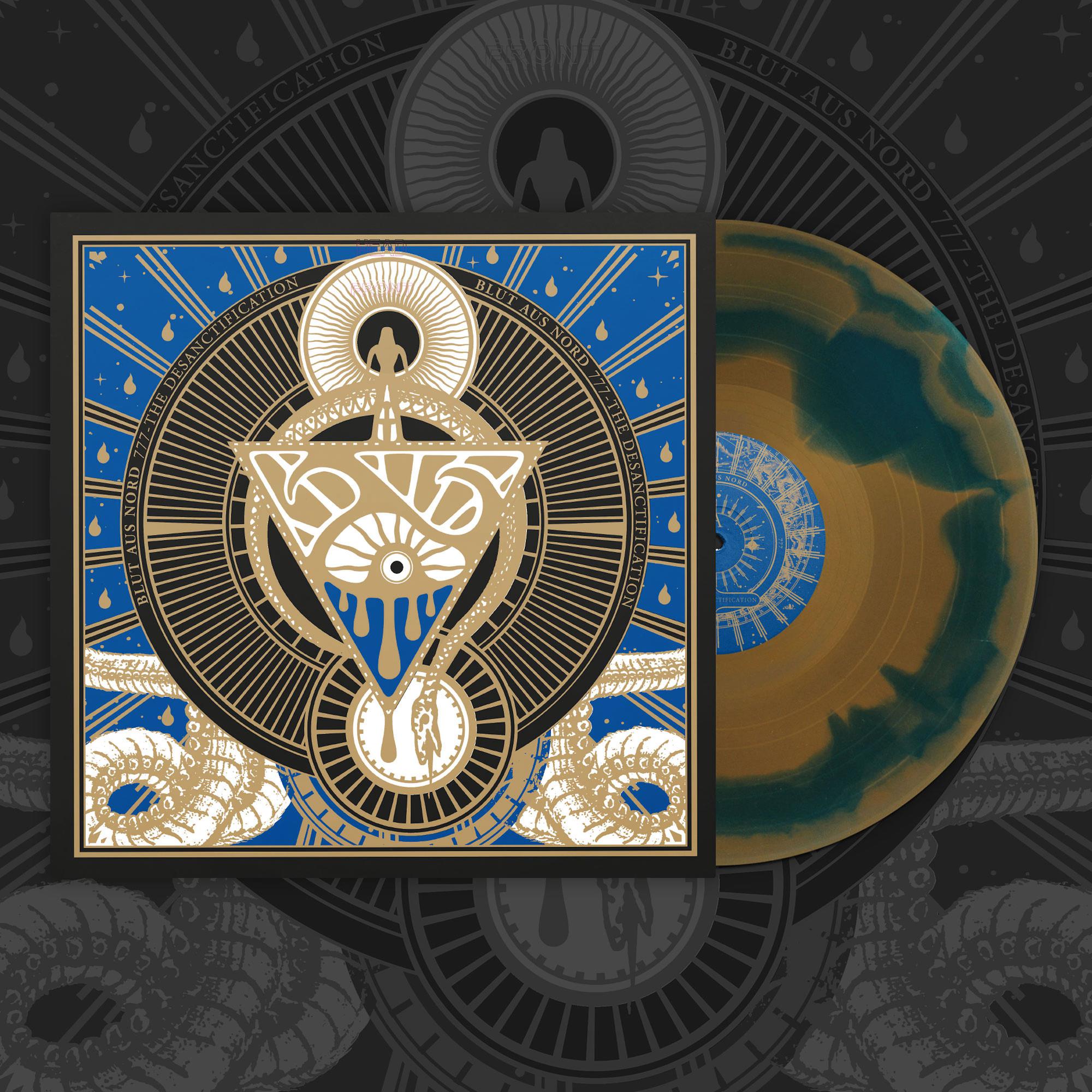 BLUT AUS NORD '777 THE DESANCTIFICATION' LP - GOLD/SEA BLUE