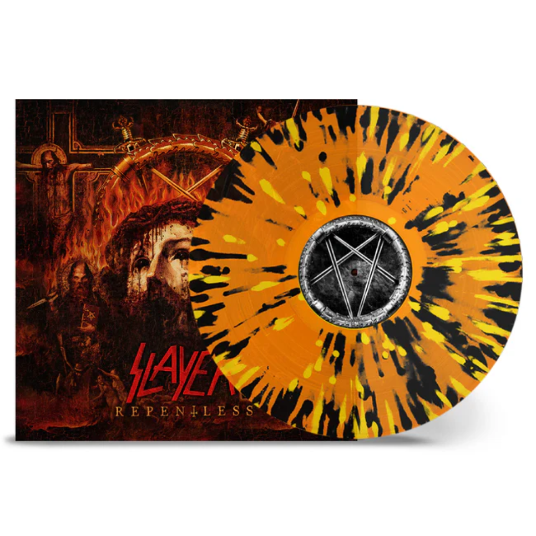 SLAYER 'REPENTLESS' LP - TRANSPARENT ORANGE/YELLOW/BLACK SPLATTER