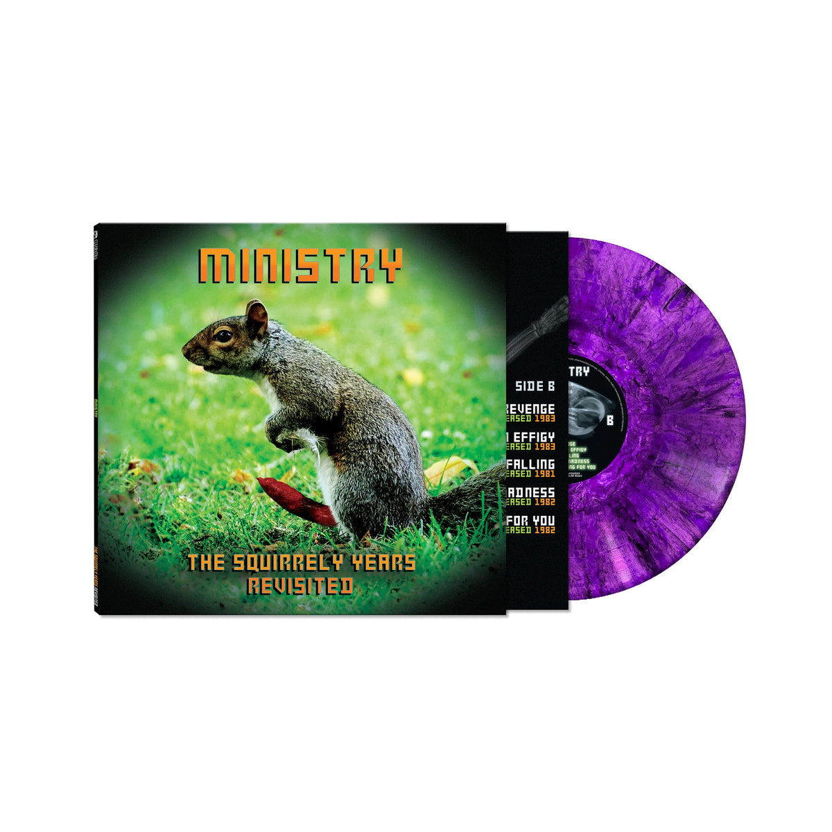 MINISTRY 'THE SQUIRRELY YEARS REVISITED' LP - LTD. - PURPLE MARBLE