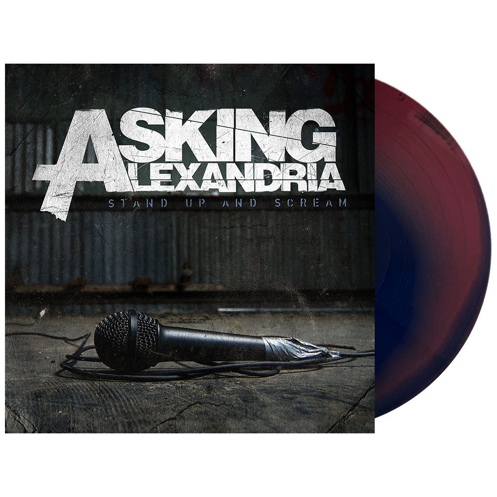 ASKING ALEXANDRIA 'STAND UP AND SCREAM' LP - Black/Red/Royal Blue