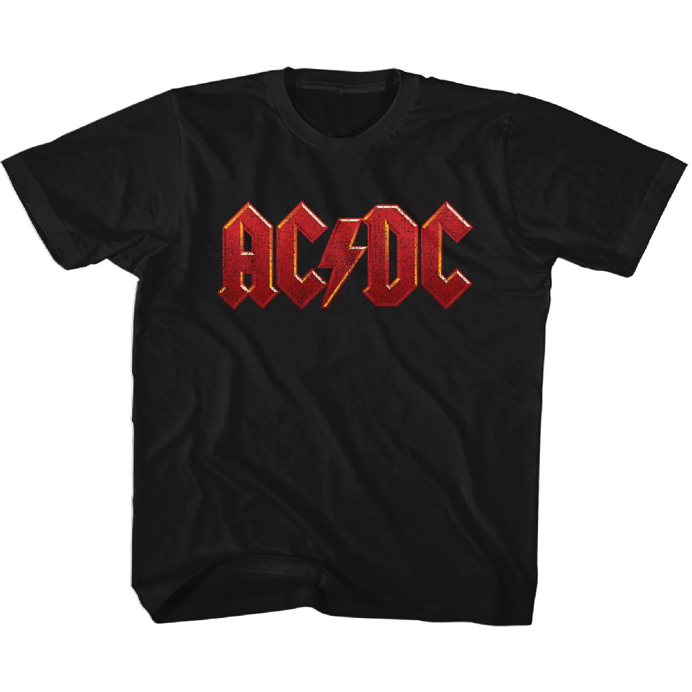 AC/DC - DISTRESSED RED YOUTH SHIRT
