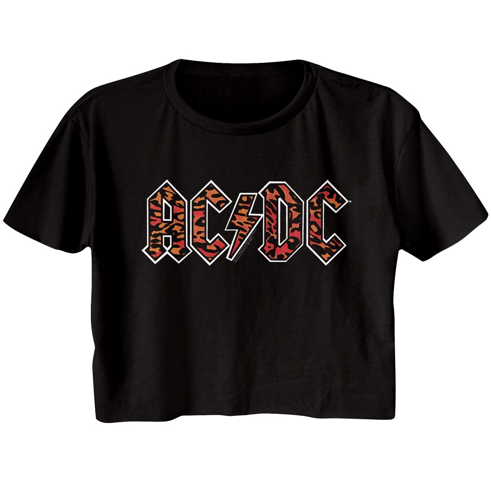AC/DC - LEOPARD PRINT LADIES SHIRT