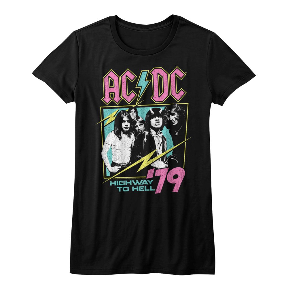 AC/DC - NEON HIGHWAY LADIES SHIRT
