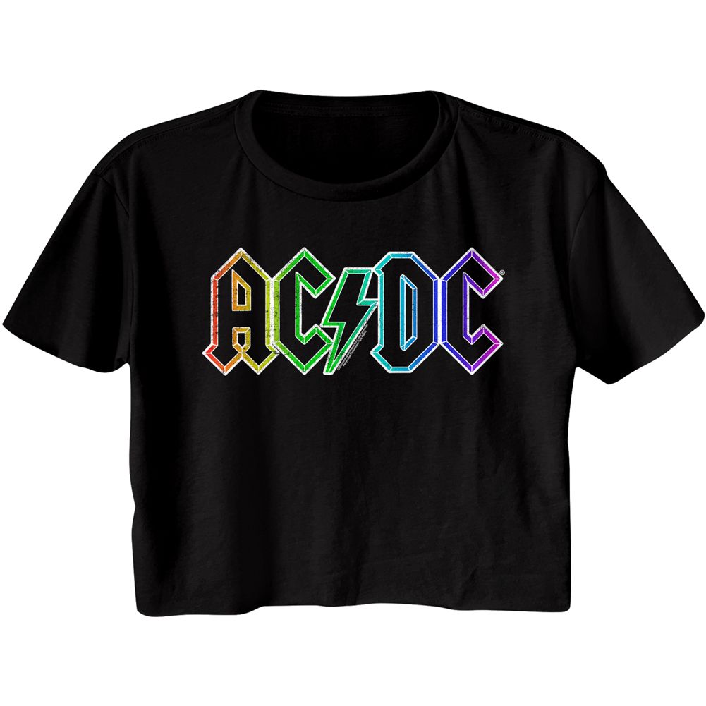 AC/DC - RAINBOW LOGO LADIES SHIRT