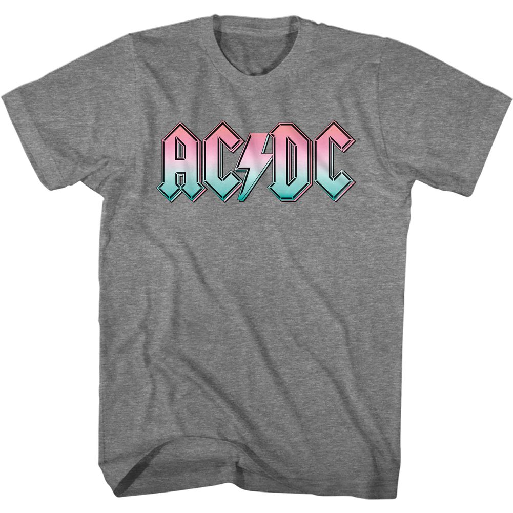 AC/DC - PASTEL GRADIENT LOGO SHIRT