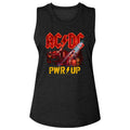 AC/DC - PWRUP BAND PHOTO LADIES SHIRT