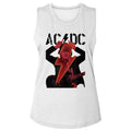 AC/DC - ANGUS HORNS AND BOLT LADIES SHIRT