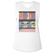 AC/DC - FLAG WE SALUTE YOU LADIES SHIRT