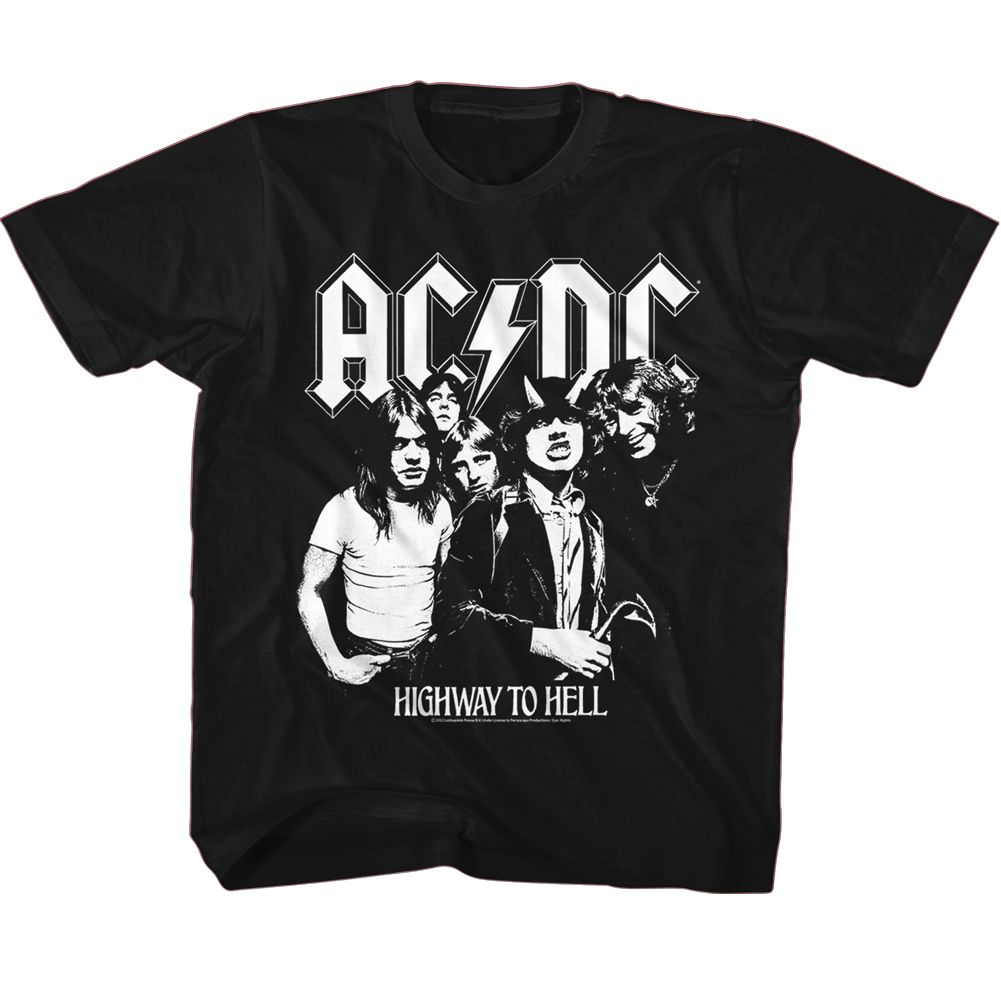 AC/DC - BW HIGHWAY PHOTO YOUTH SHIRT