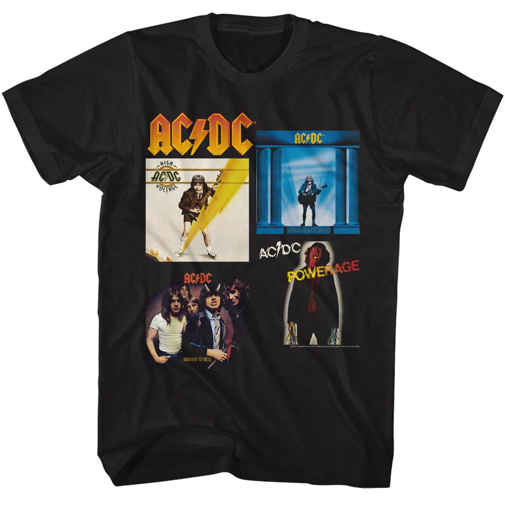 AC/DC - MULTI ALBUMS SHIRT