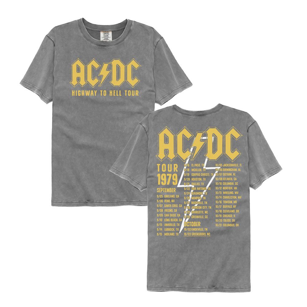 AC/DC - HIGHWAY TO HELL TOUR 1979 FB SHIRT