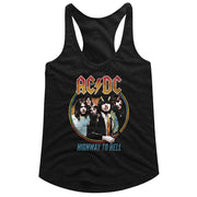 AC/DC - HIGHWAY TO HELL TRICOLOR LADIES SHIRT