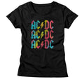 AC/DC - RAINBOW REPEAT LADIES SHIRT