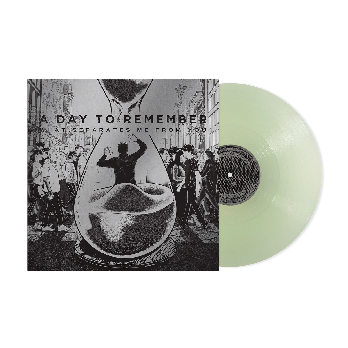 A DAY TO REMEMBER 'WHAT SEPARATES ME FROM YOU' 15TH ANNIVERSARY LP - TRANSPARENT SEA GLASS