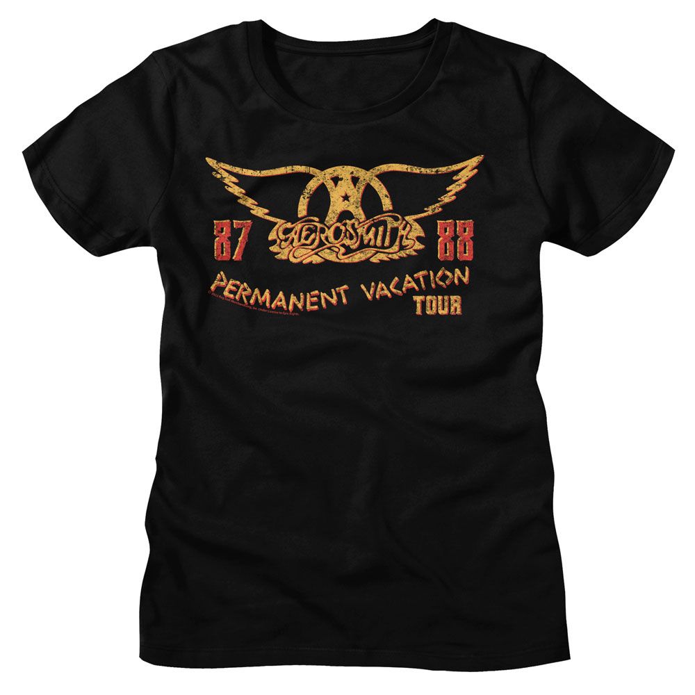 AEROSMITH - PV TOUR 87 88 LADIES SHIRT