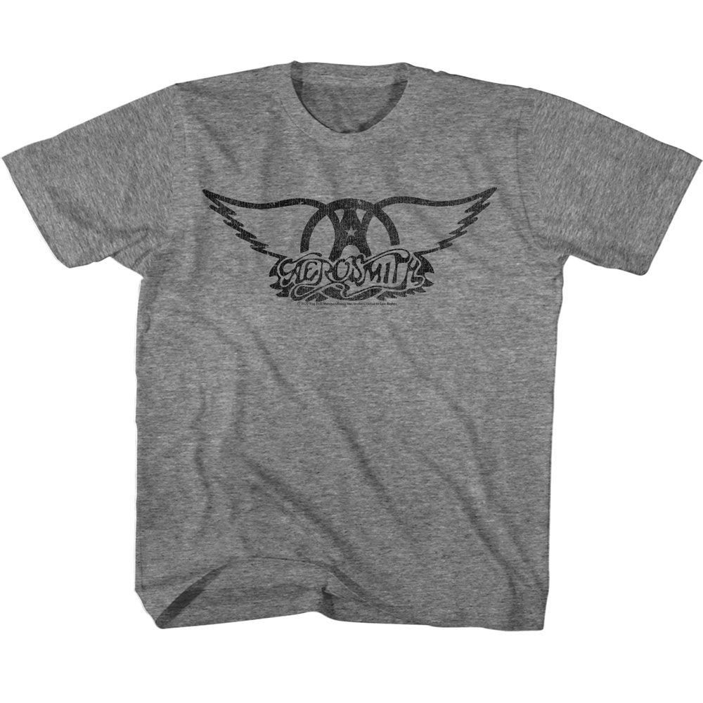 AEROSMITH - BLACK LOGO YOUTH SHIRT