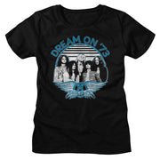 AEROSMITH - DREAM ON BLUE WHITE LADIES SHIRT
