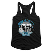 AEROSMITH - DREAM ON BLUE WHITE LADIES SHIRT