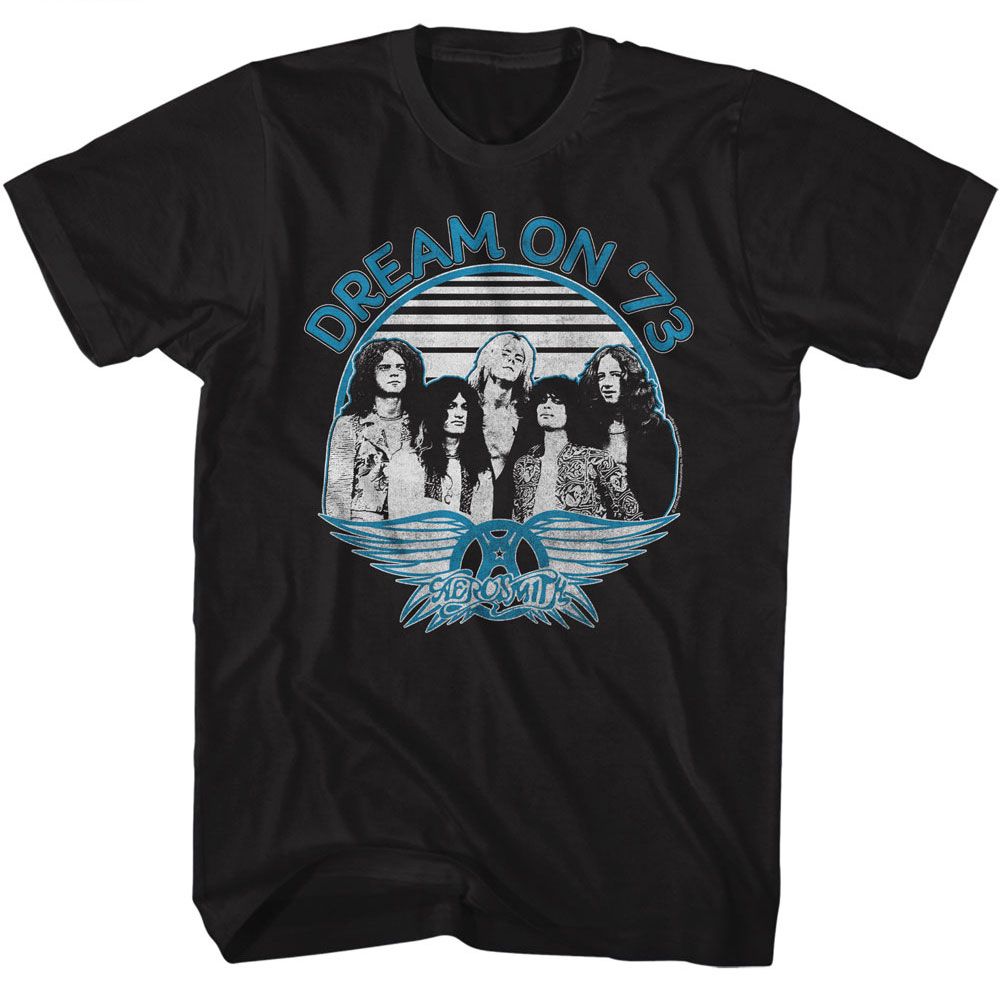AEROSMITH - DREAM ON BLUE AND WHITE SHIRT