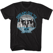 AEROSMITH - DREAM ON BLUE AND WHITE SHIRT