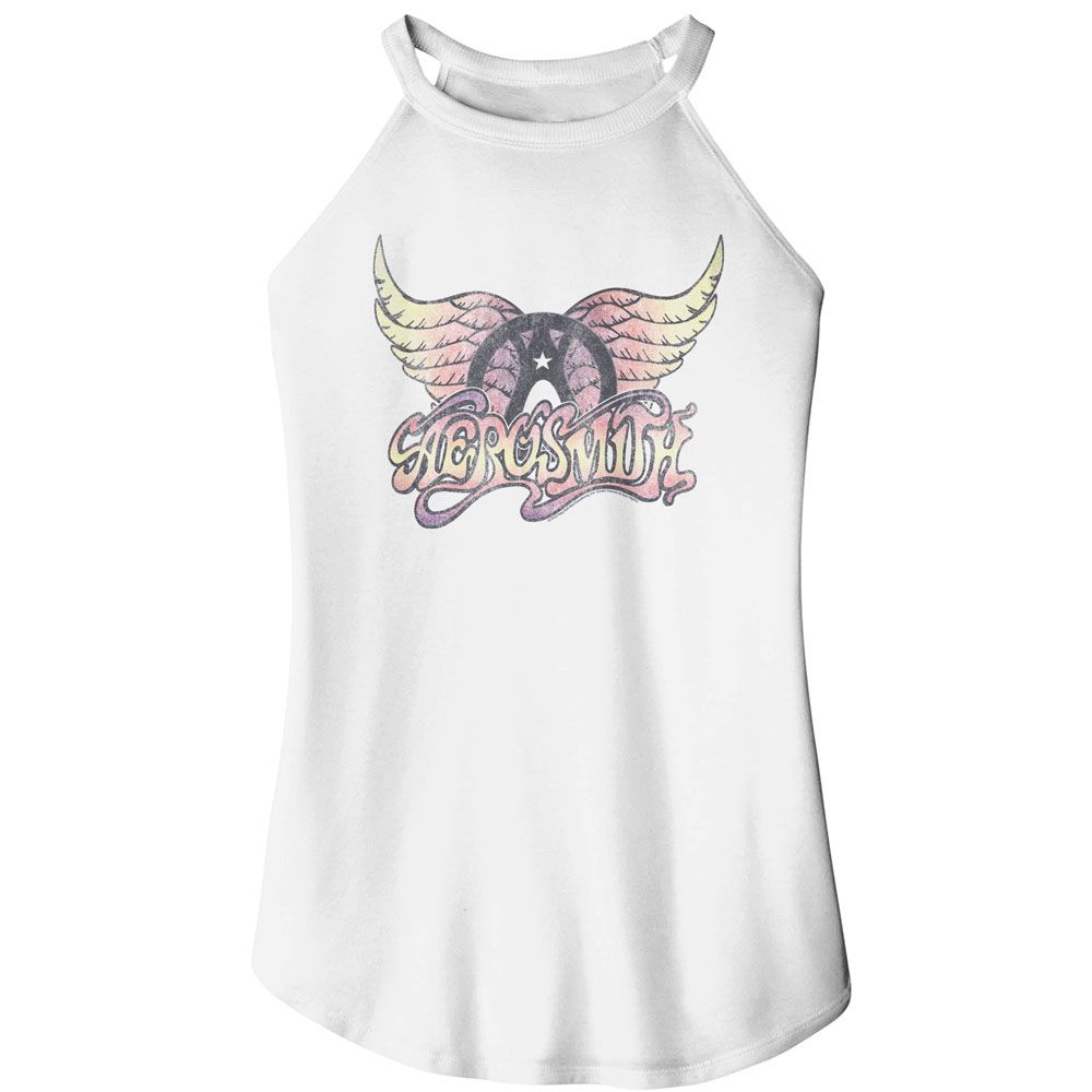 AEROSMITH - FADED PINKS LADIES SHIRT