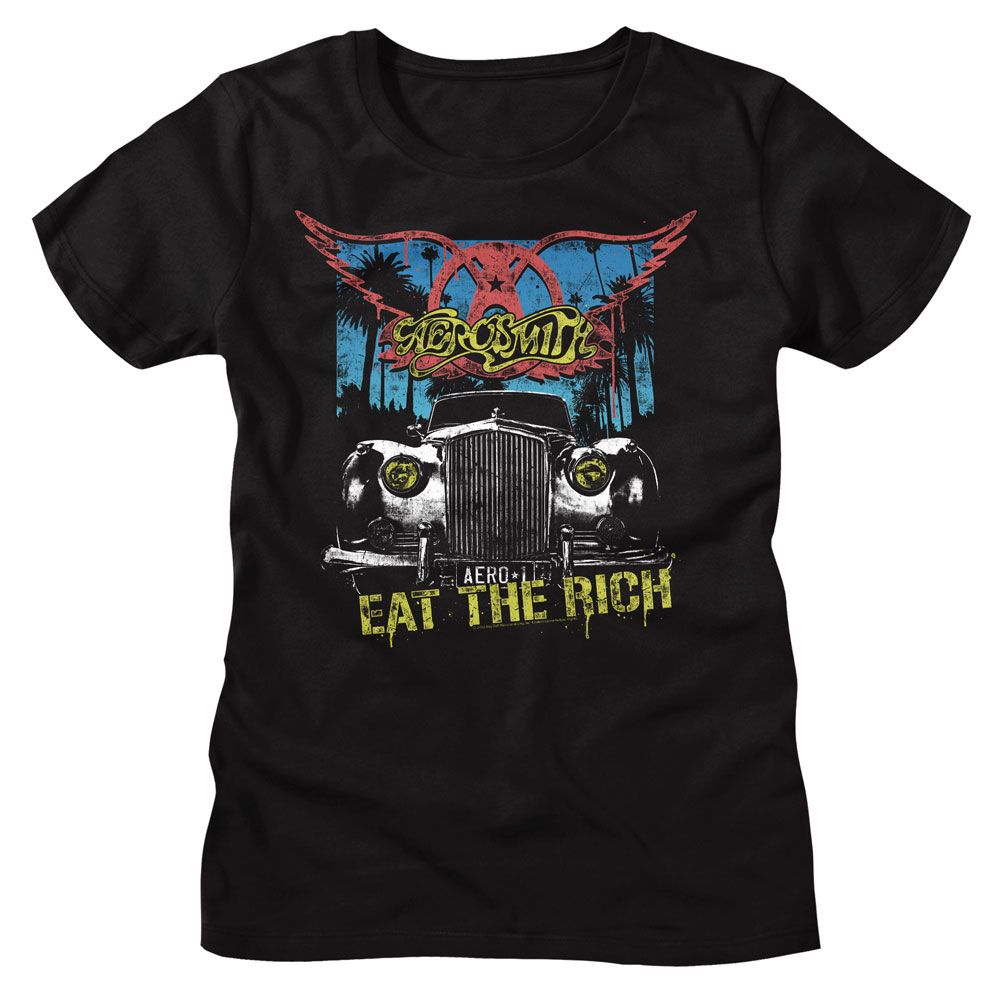 AEROSMITH - EAT THE RICH CAR LADIES SHIRT