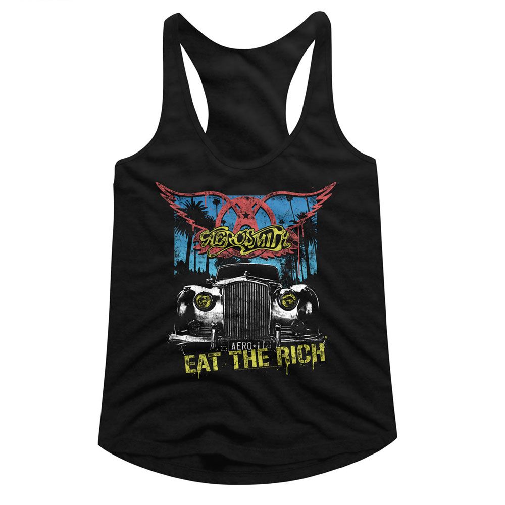 AEROSMITH - EAT THE RICH CAR LADIES SHIRT