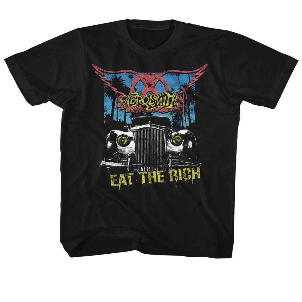 AEROSMITH - EAT THE RICH CAR YOUTH SHIRT