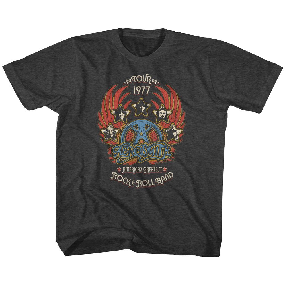 AEROSMITH - GREATEST ROCK 77 YOUTH SHIRT