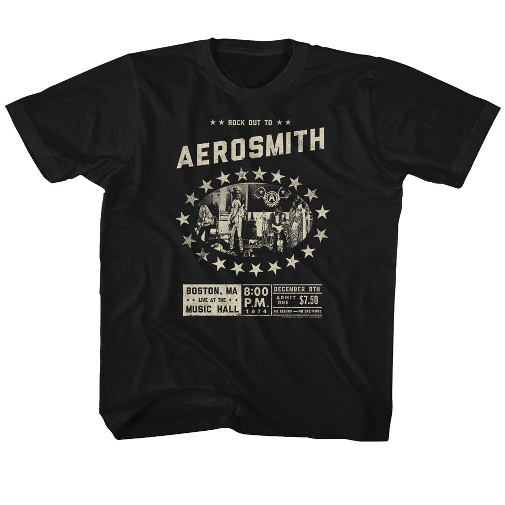 AEROSMITH - BOSTON MUSIC HALL YOUTH SHIRT