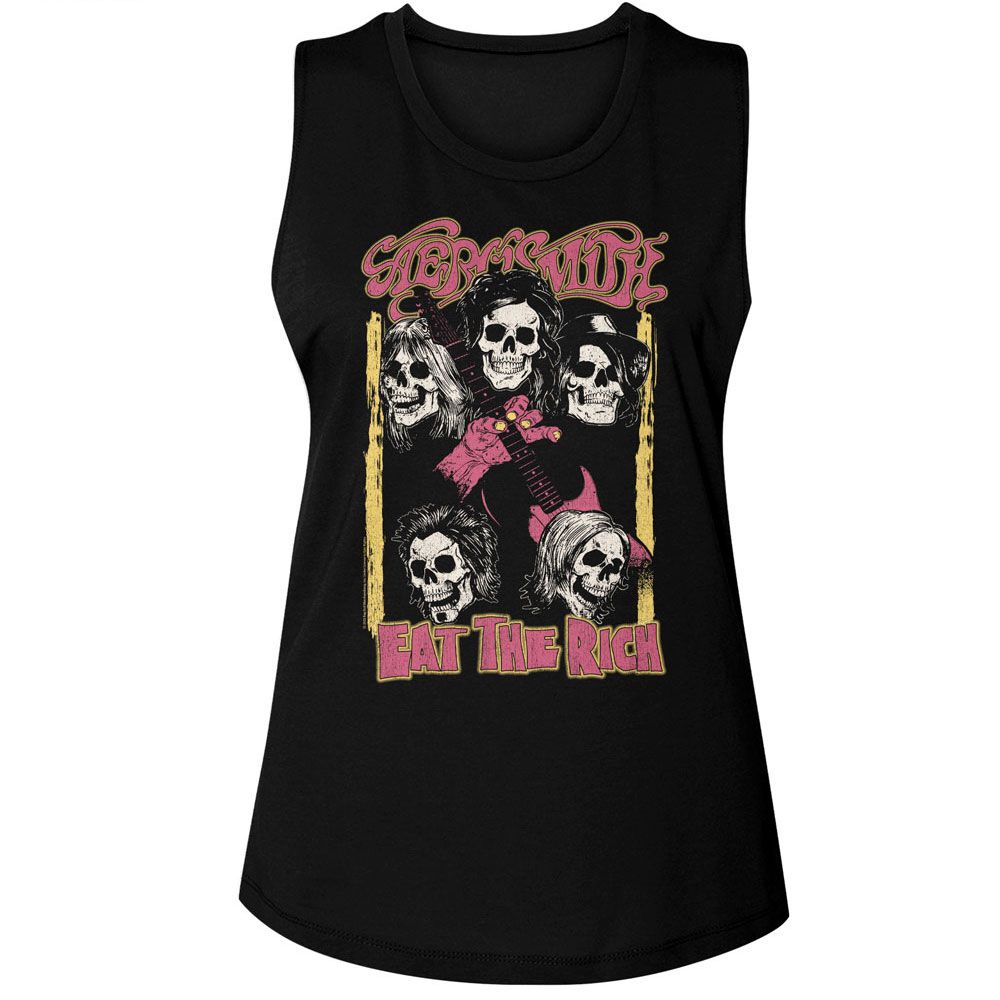 AEROSMITH - SKULLS RECOLOR LADIES SHIRT