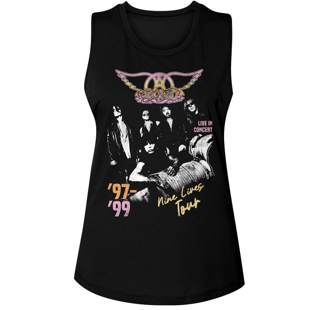 AEROSMITH - NINE LIVES TOUR LADIES SHIRT