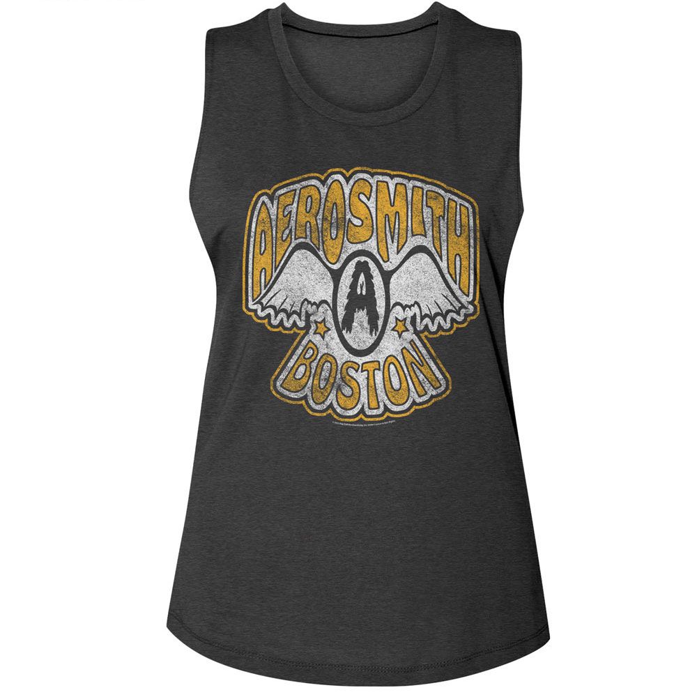 AEROSMITH - VINTAGE LOGO BOSTON LADIES SHIRT