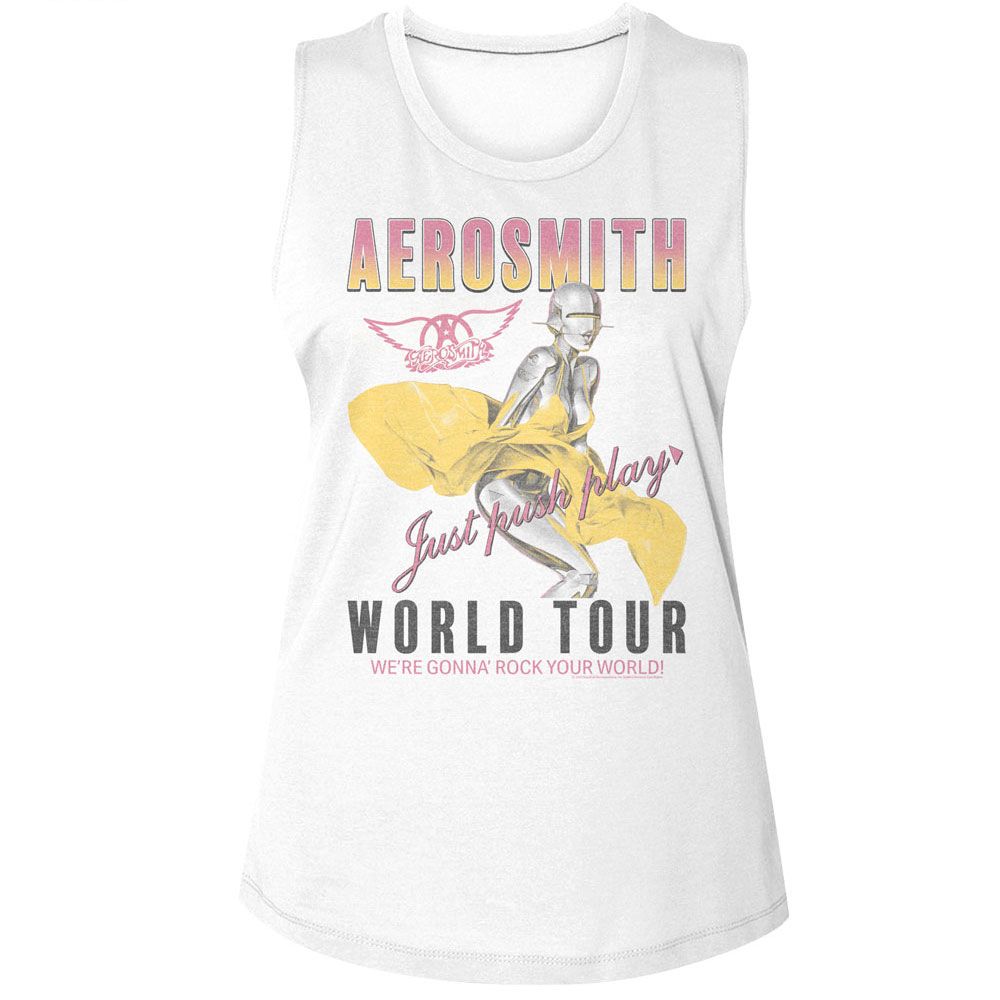 AEROSMITH - JUST PUSH PLAY LADIES SHIRT